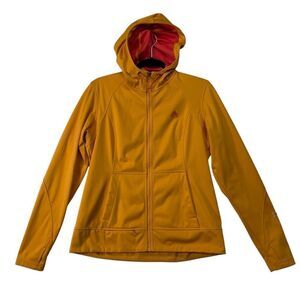 NIKE 🥾 Ladies Yellow ‘All Condition Gear’ Full Zip Lined Hooded Jacket - Sz MED